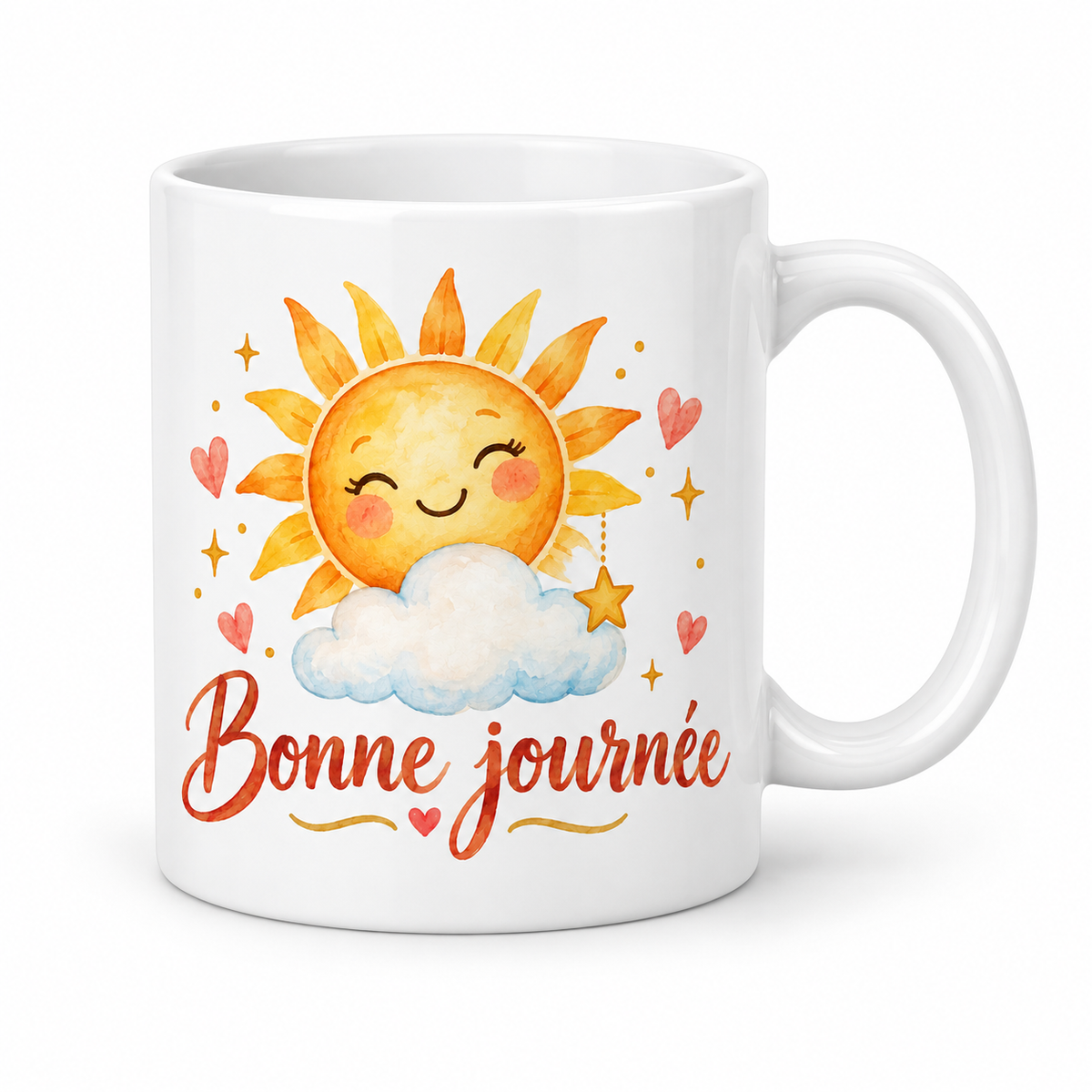 Mug Bonne Journée à l'étoile dorée
