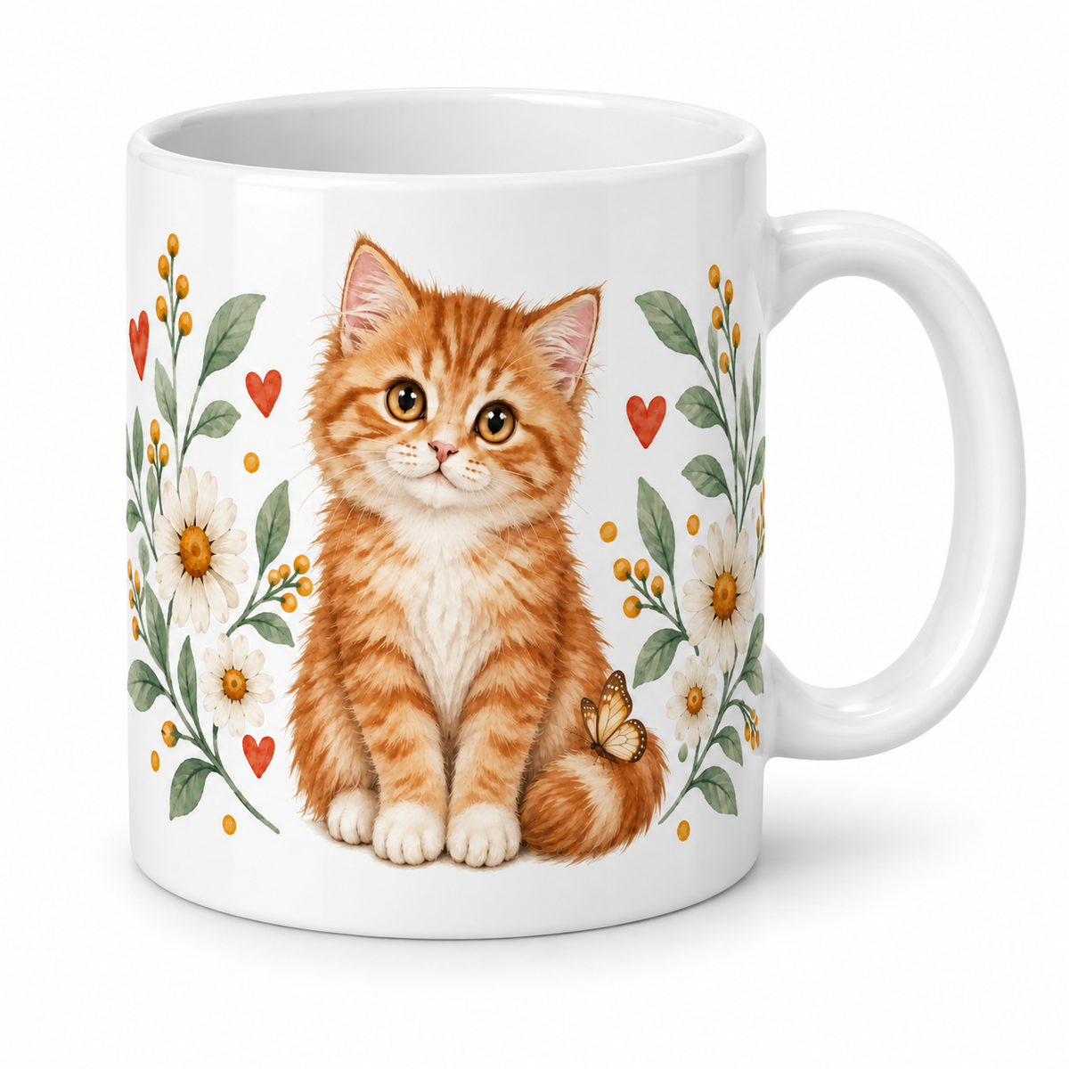 Mug Chaton au papillon