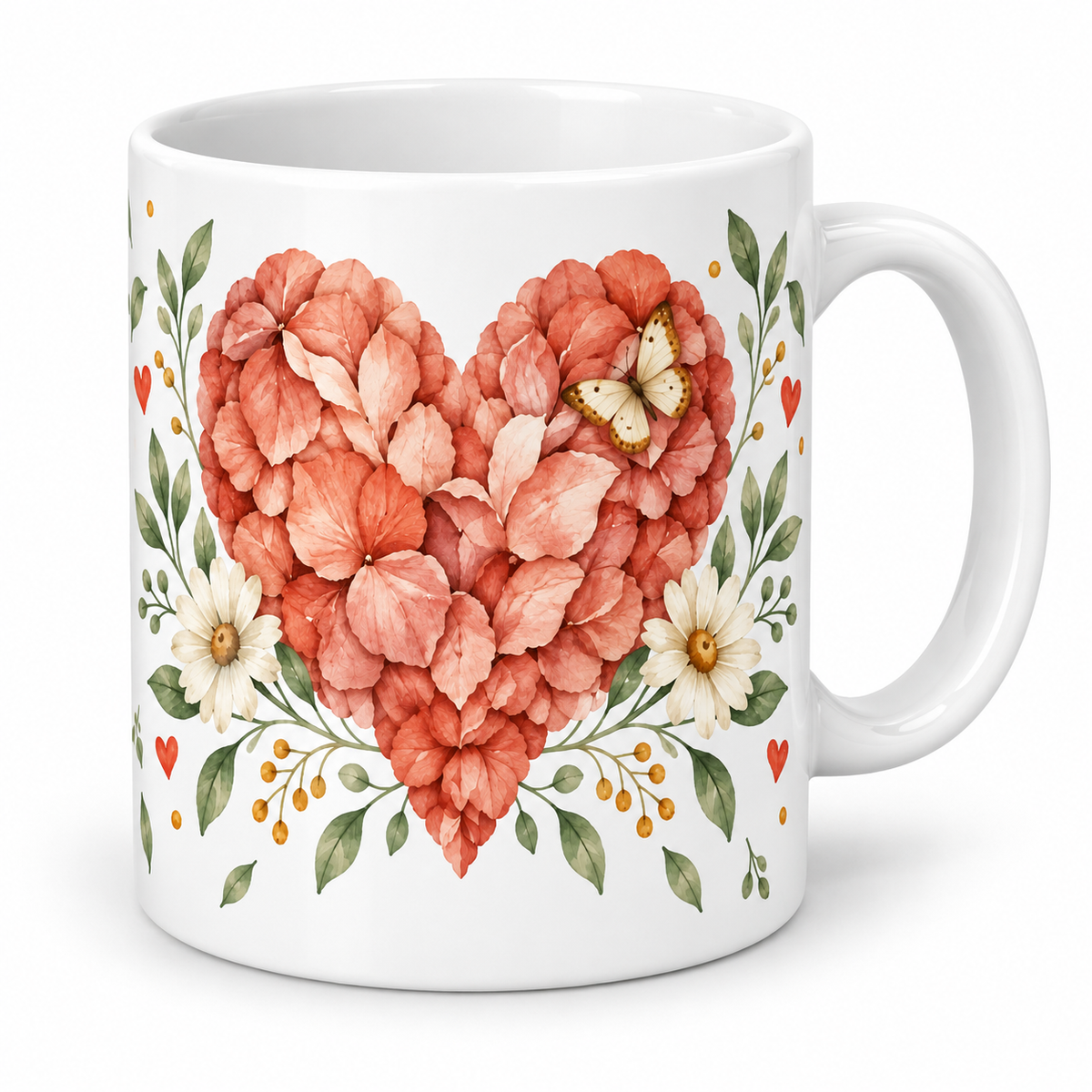 Mug Cœur papillon