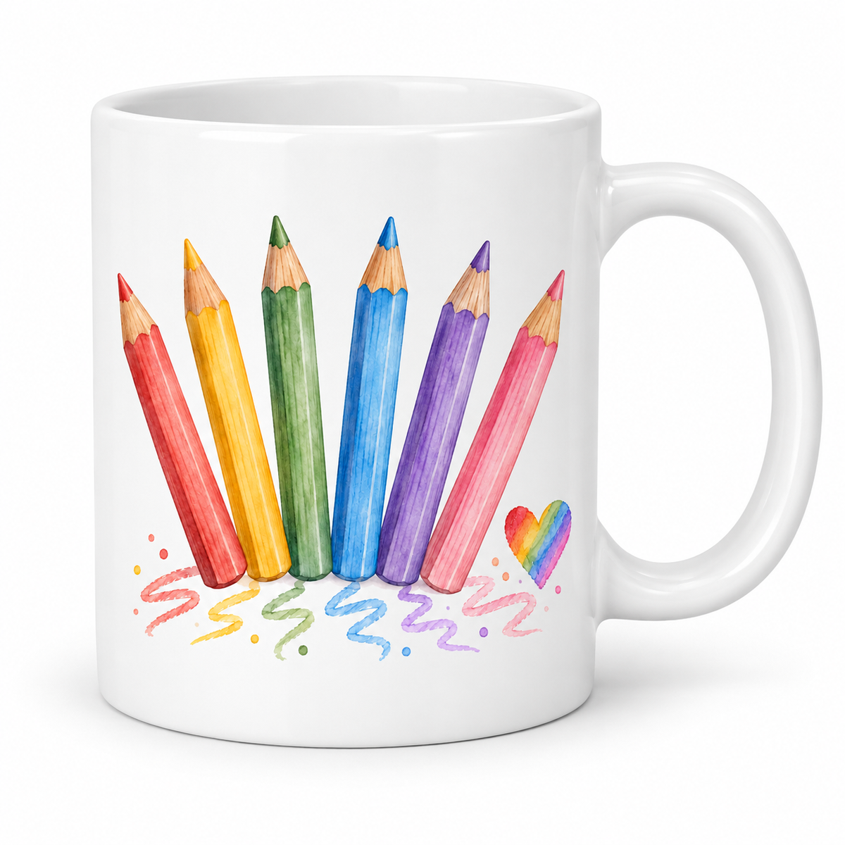 Mug Crayons de Couleur au cœur