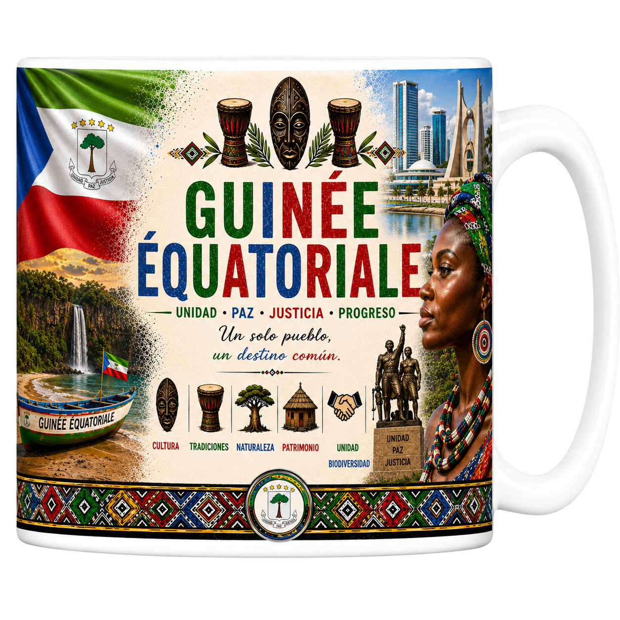 Mug Souvenir Guinée Équatoriale - Golfe de Guinée