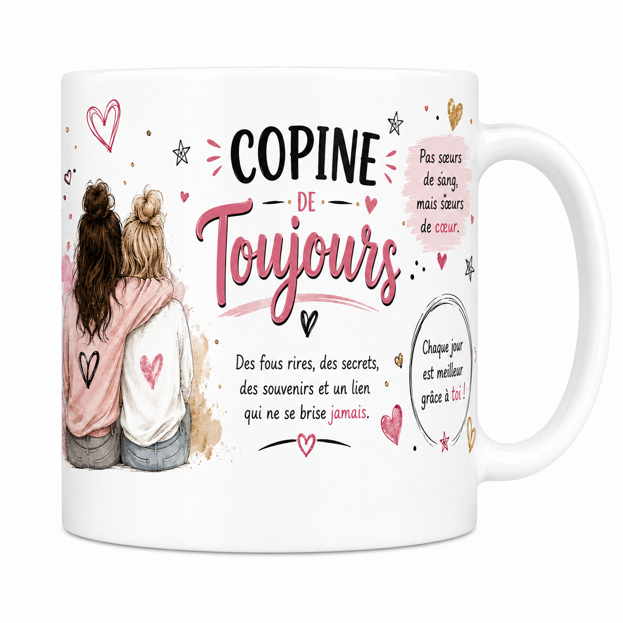 Mug Copine de Toujours - Amie de Longue Date