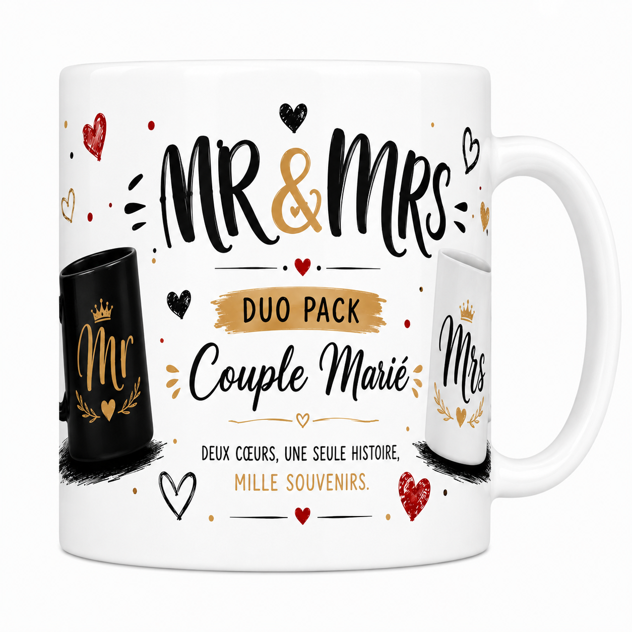 Mug Mr & Mrs Duo - Pack Couple Marié
