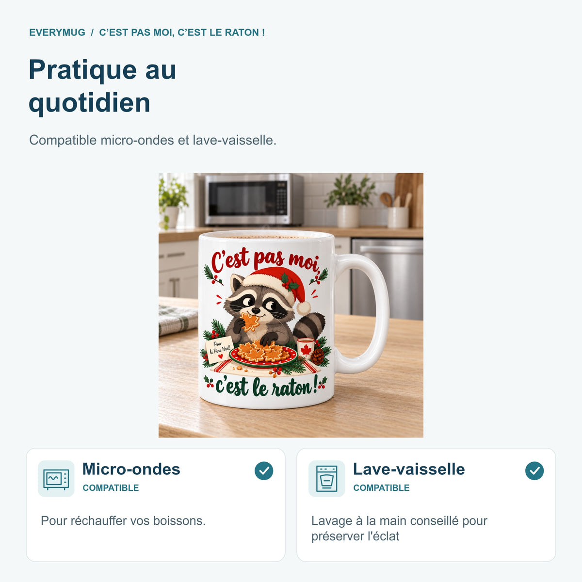 Mug C’est pas moi, c’est le raton ! — micro-ondes-lave-vaisselle