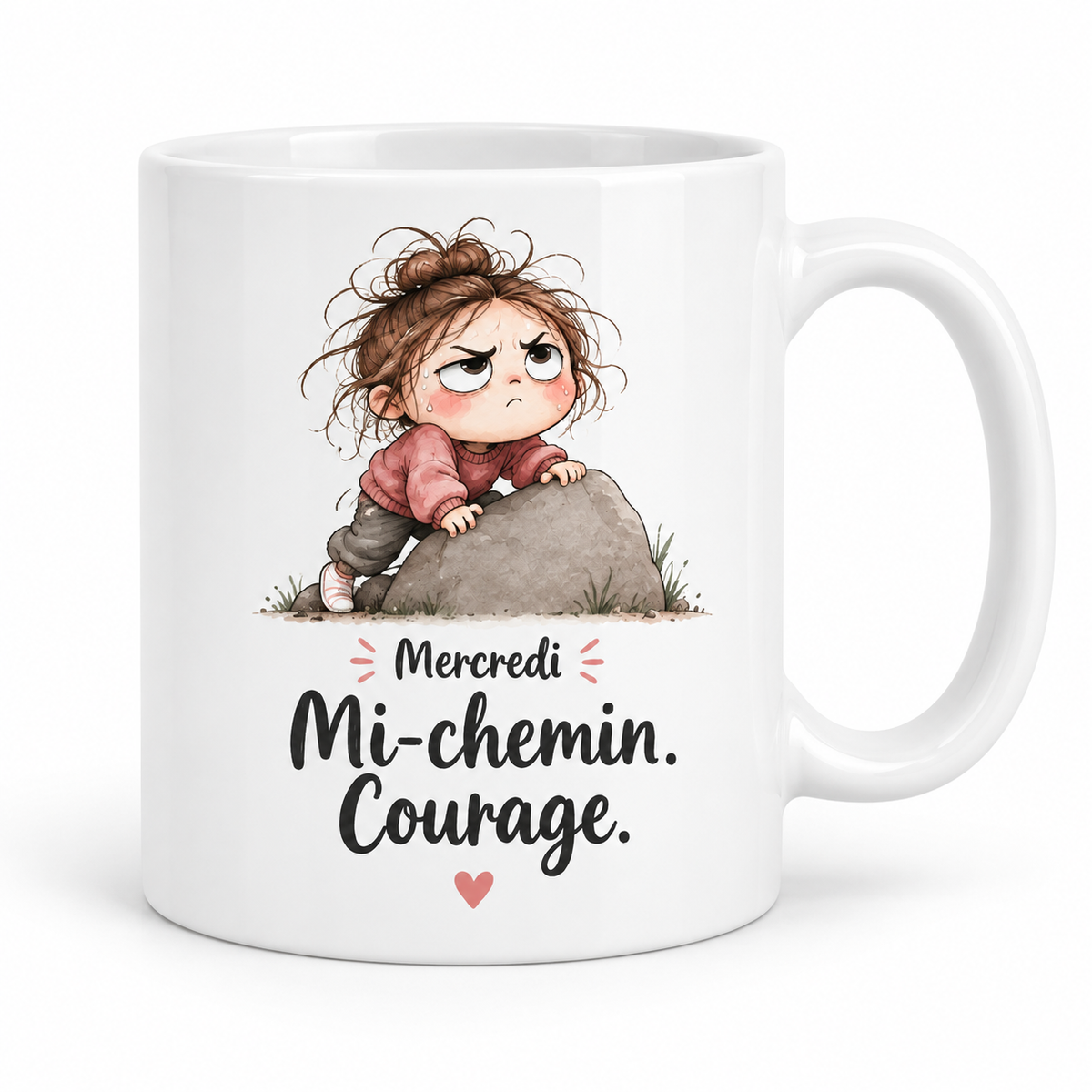 Mug Mercredi, mi-chemin courage
