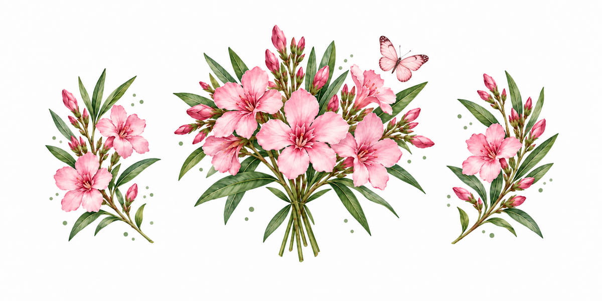 Visuel Laurier-Rose papillon