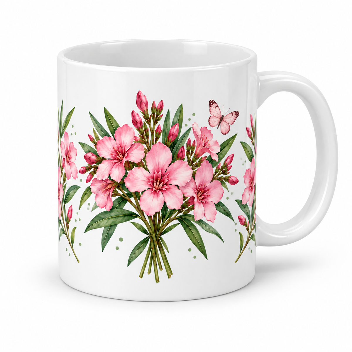 Mug Laurier-Rose papillon