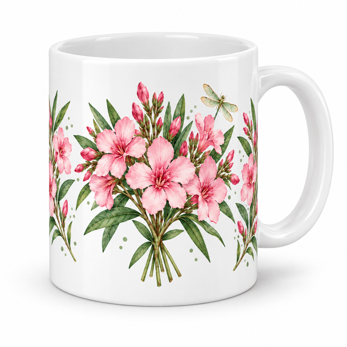 Mug Laurier-Rose libellule