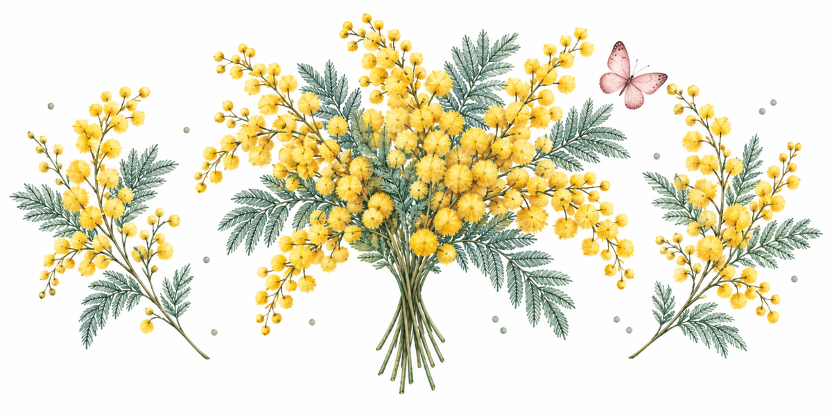 Visuel Mimosa papillon