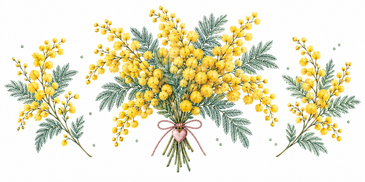 Visuel Mimosa cœur