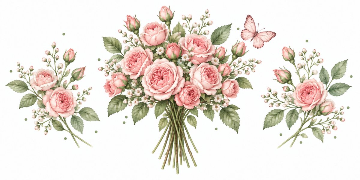 Visuel Mini-Roses papillon