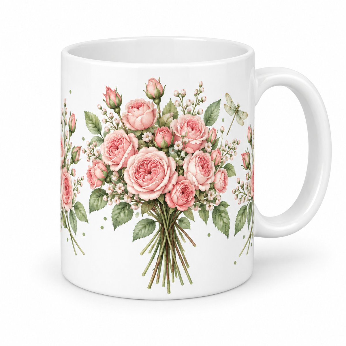 Mug Mini-Roses libellule