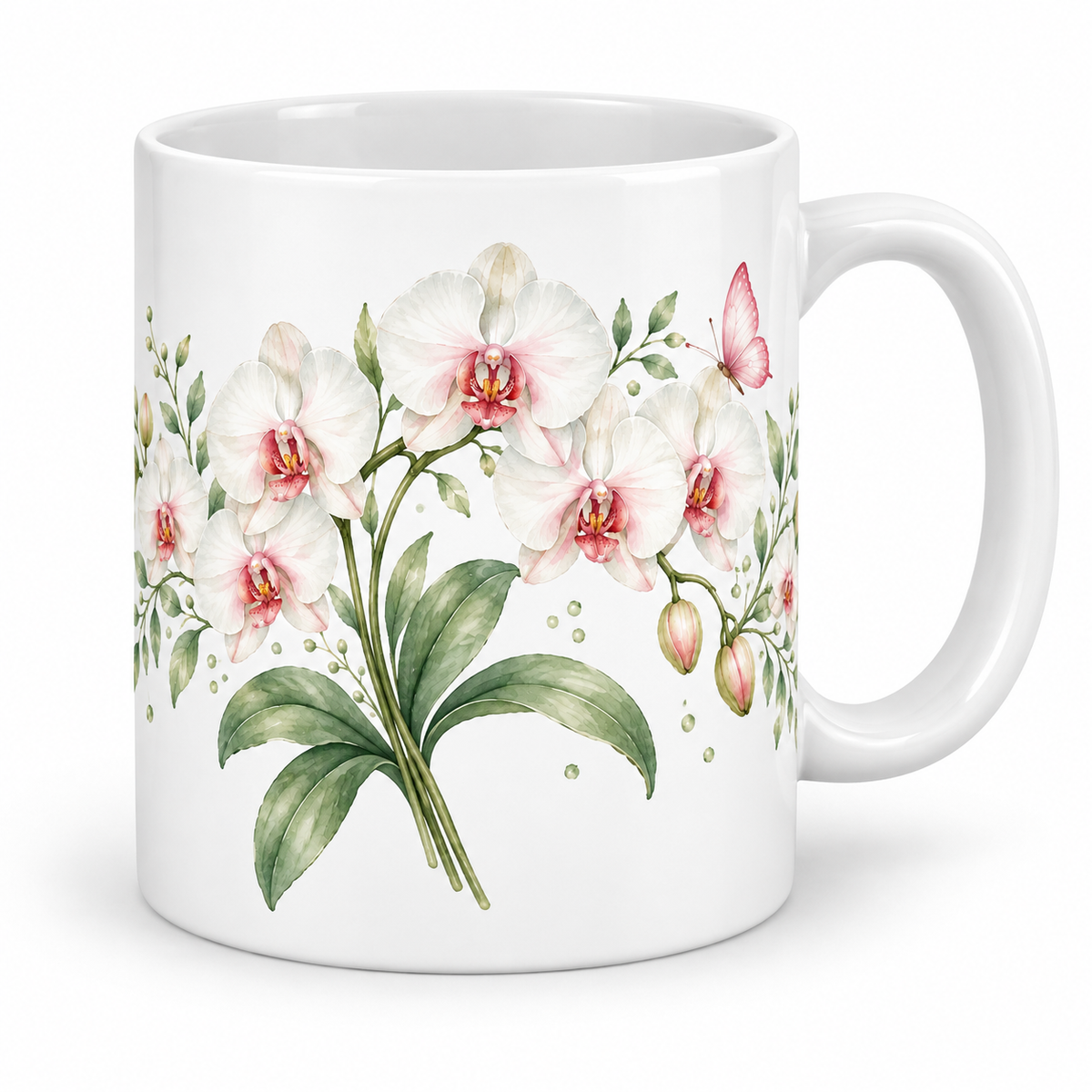 Mug Orchidées papillon