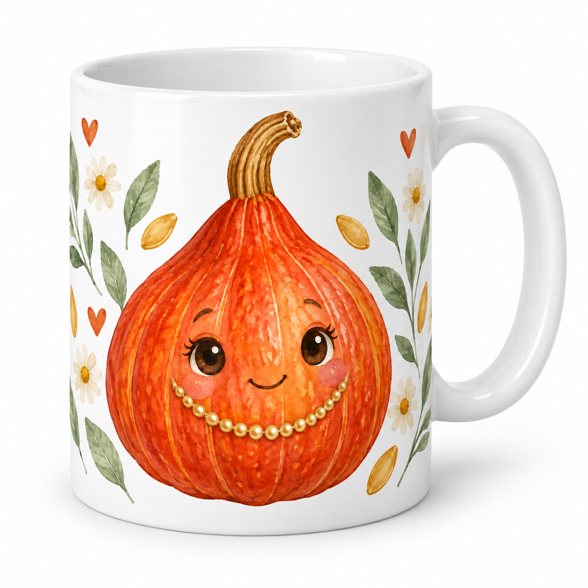 Mug Potimarron au collier de perles