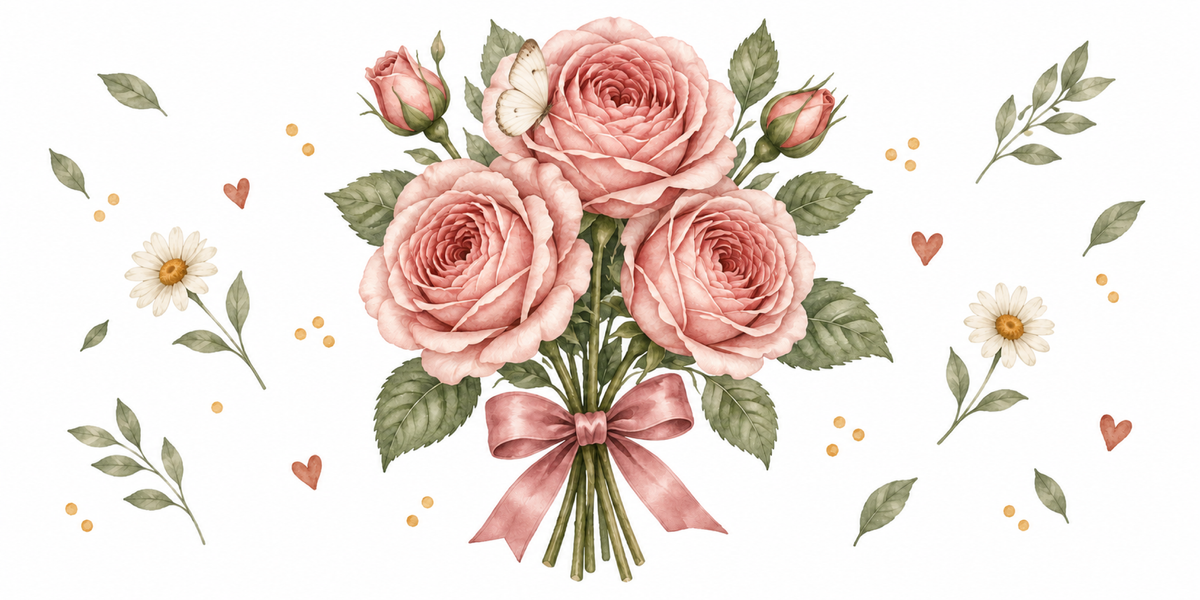 Visuel Roses papillon