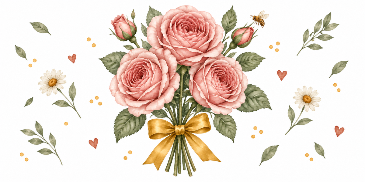 Visuel Roses abeille