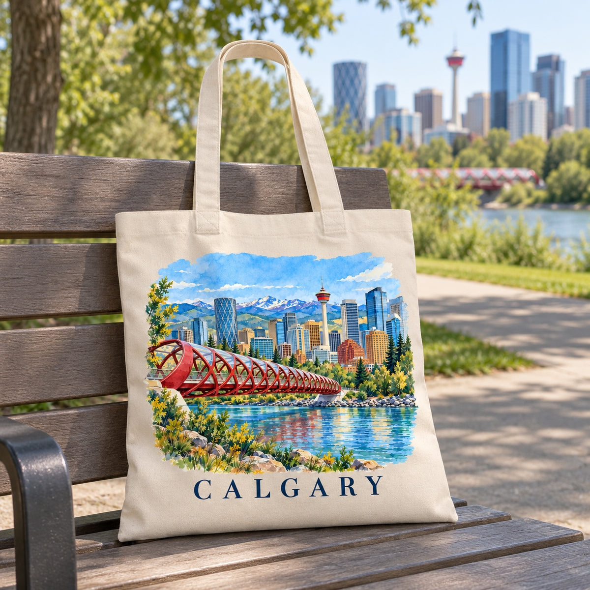 Tote bag Calgary Essentiel en situation