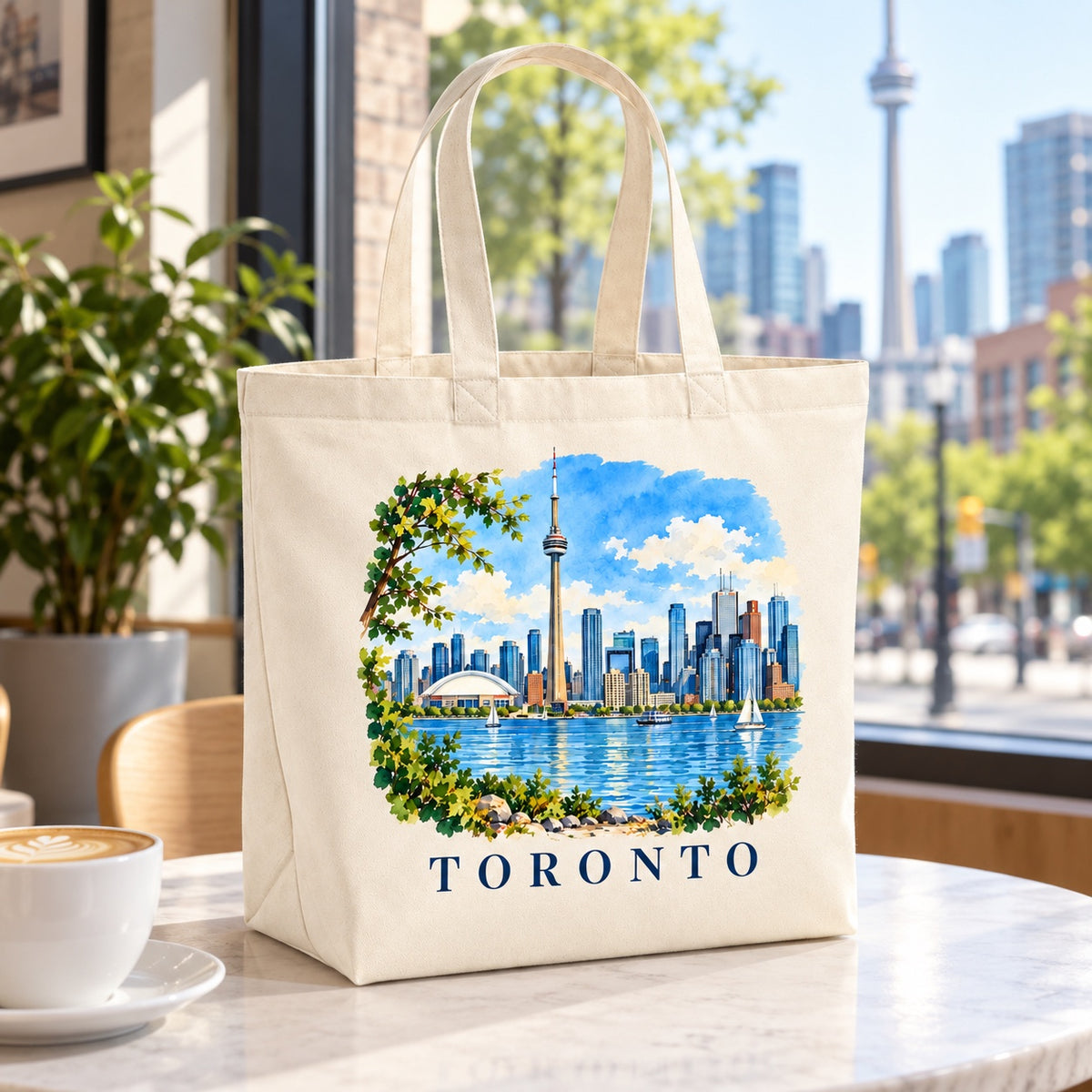 Tote bag Toronto Premium posé dans un intérieur