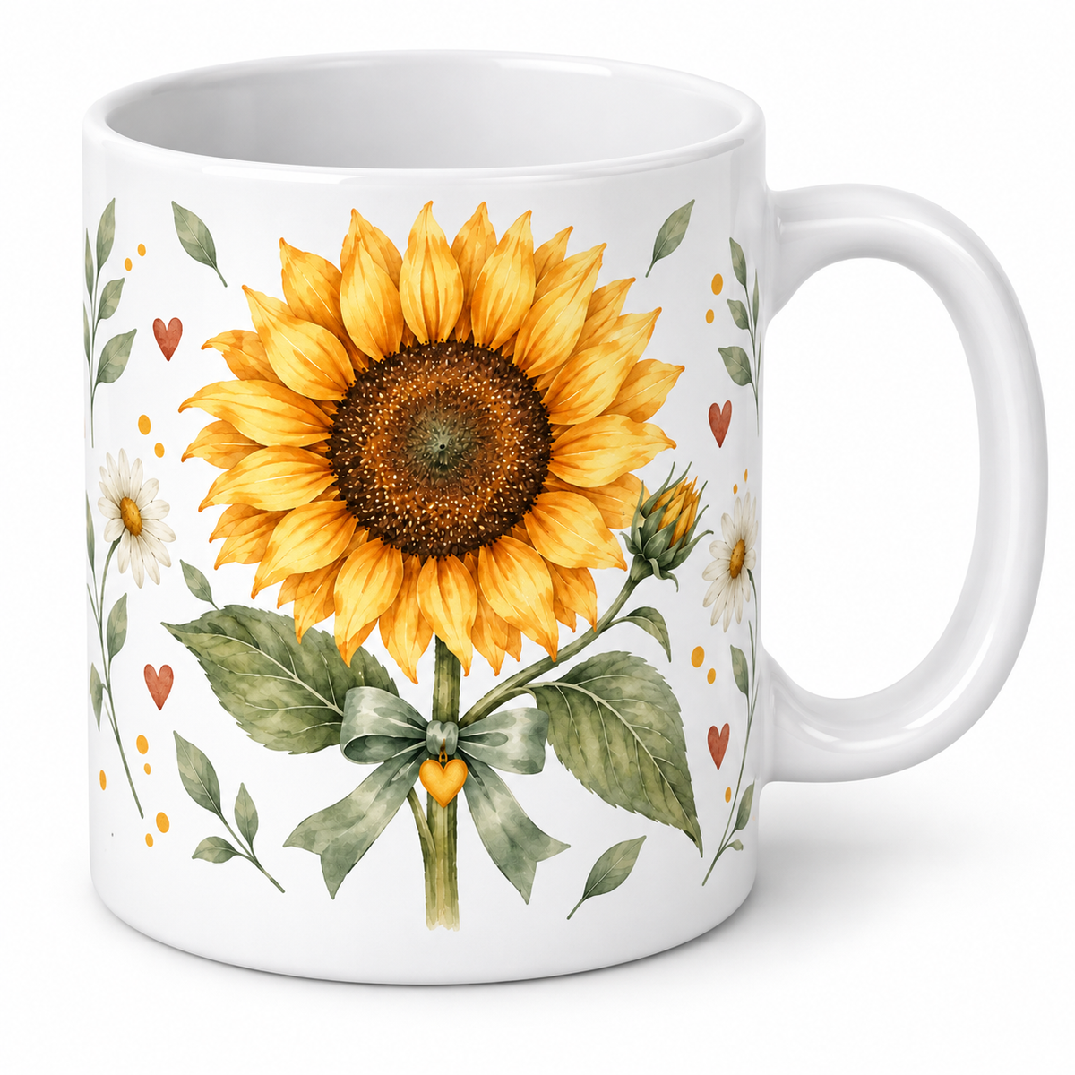Lot de 6 Mugs Tournesol - Une Fleur Qui en Contient Mille
