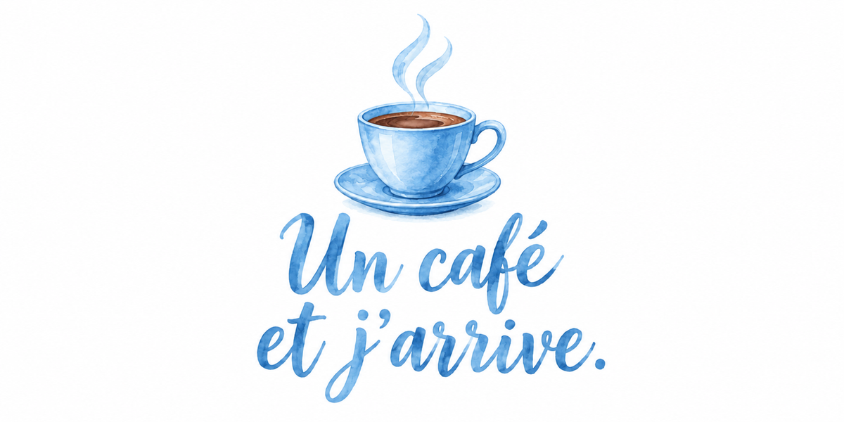 Visuel Un café bleu ciel