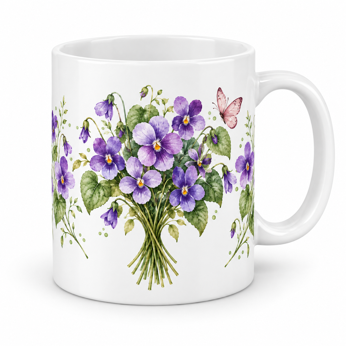 Mug Violette papillon