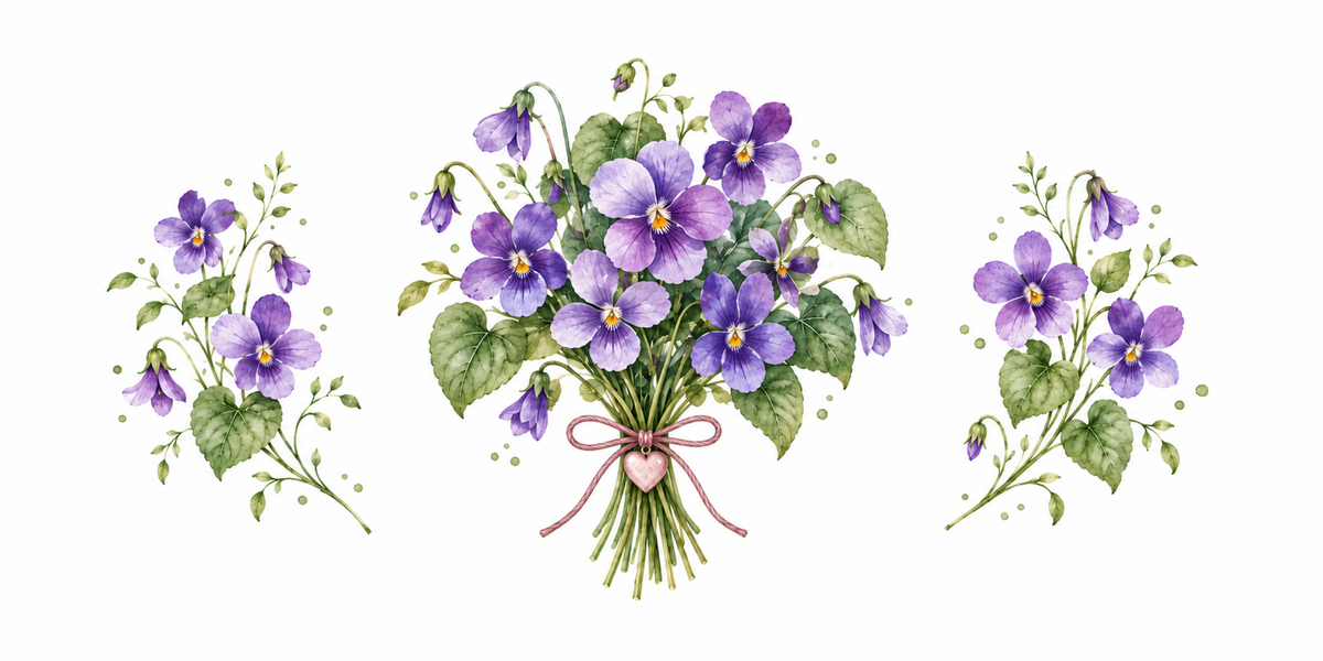 Visuel Violette cœur
