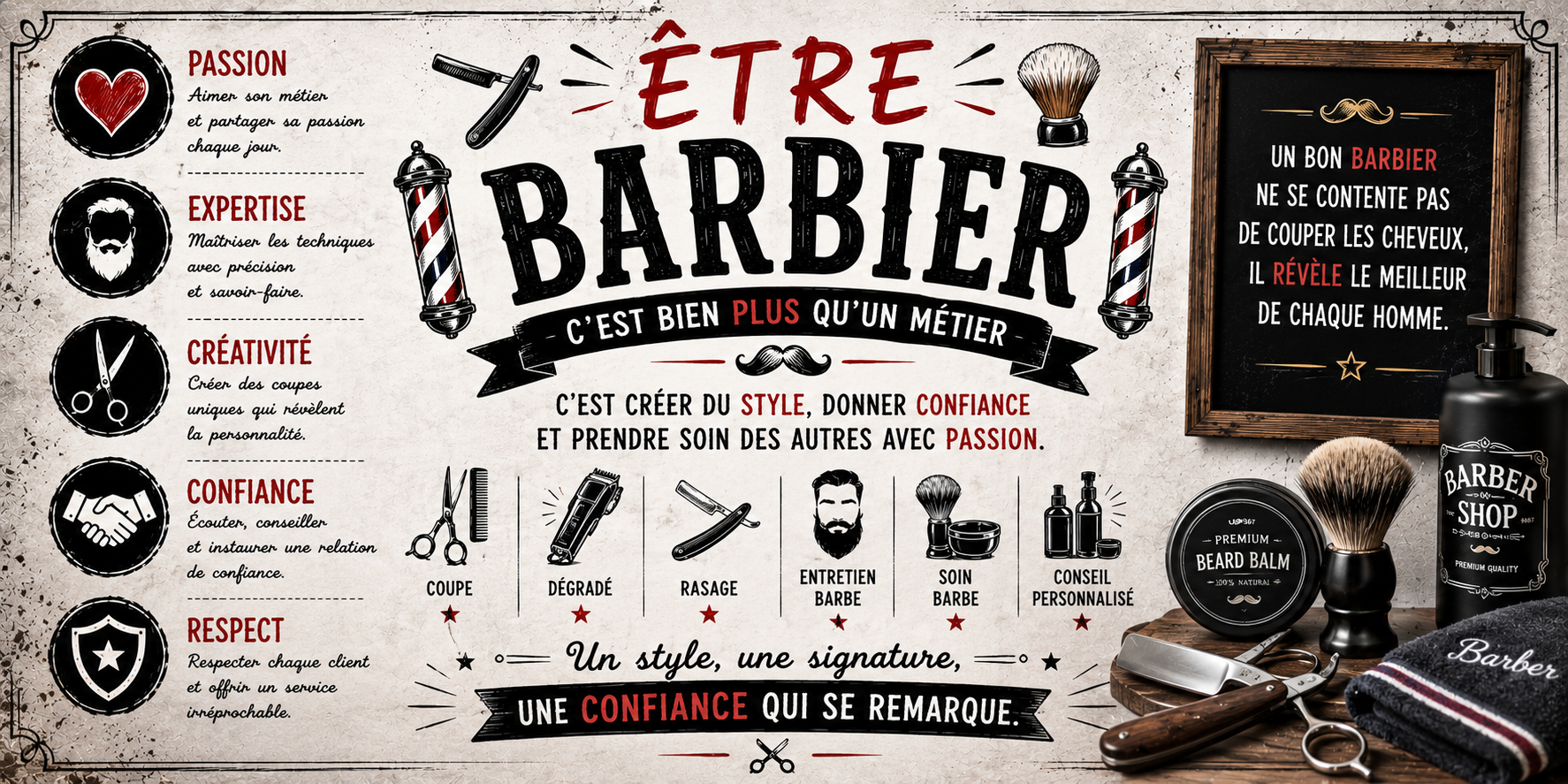 Mug Barbier - Plus qu'un Métier, Une Vocation