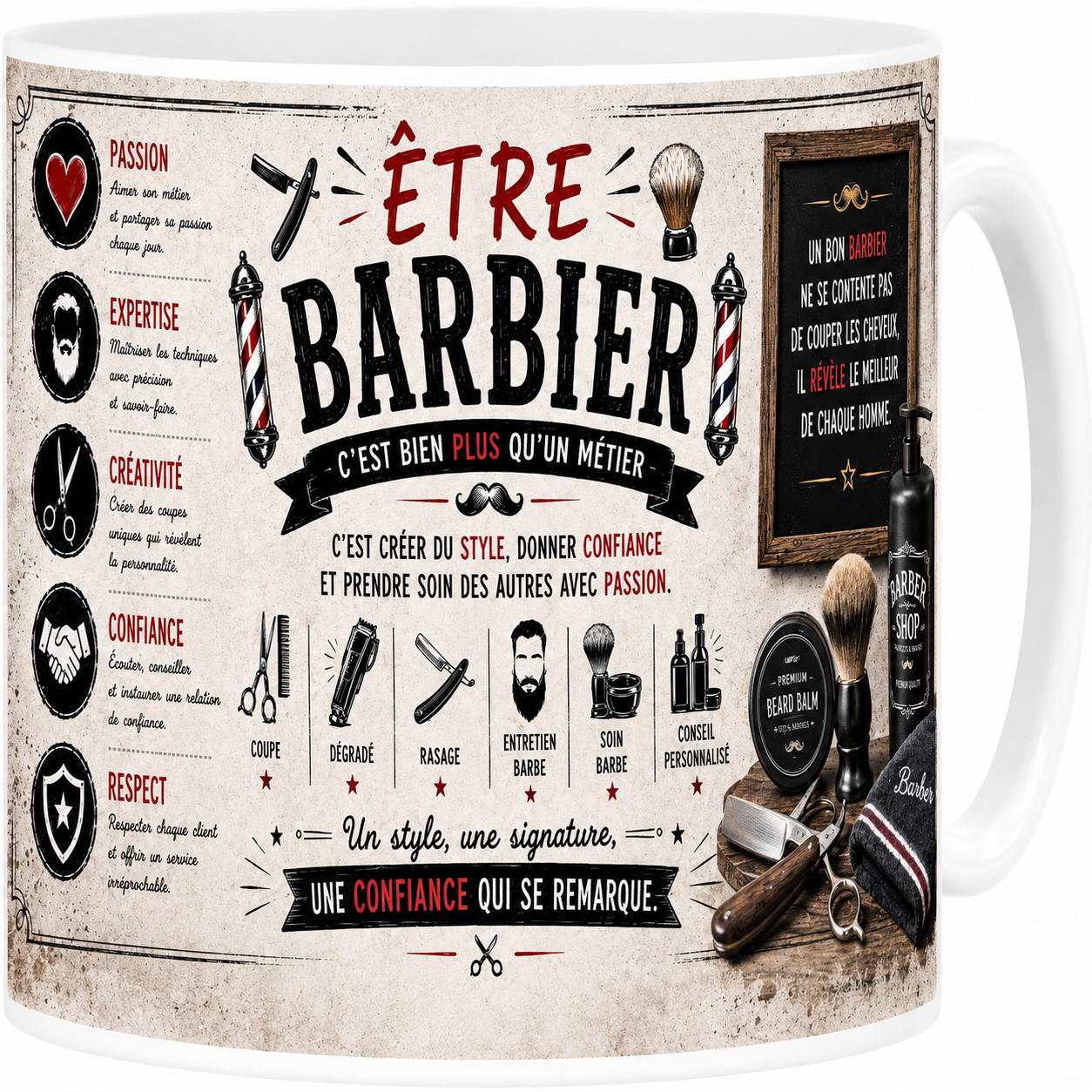 Mug Barbier - Plus qu'un Métier, Une Vocation