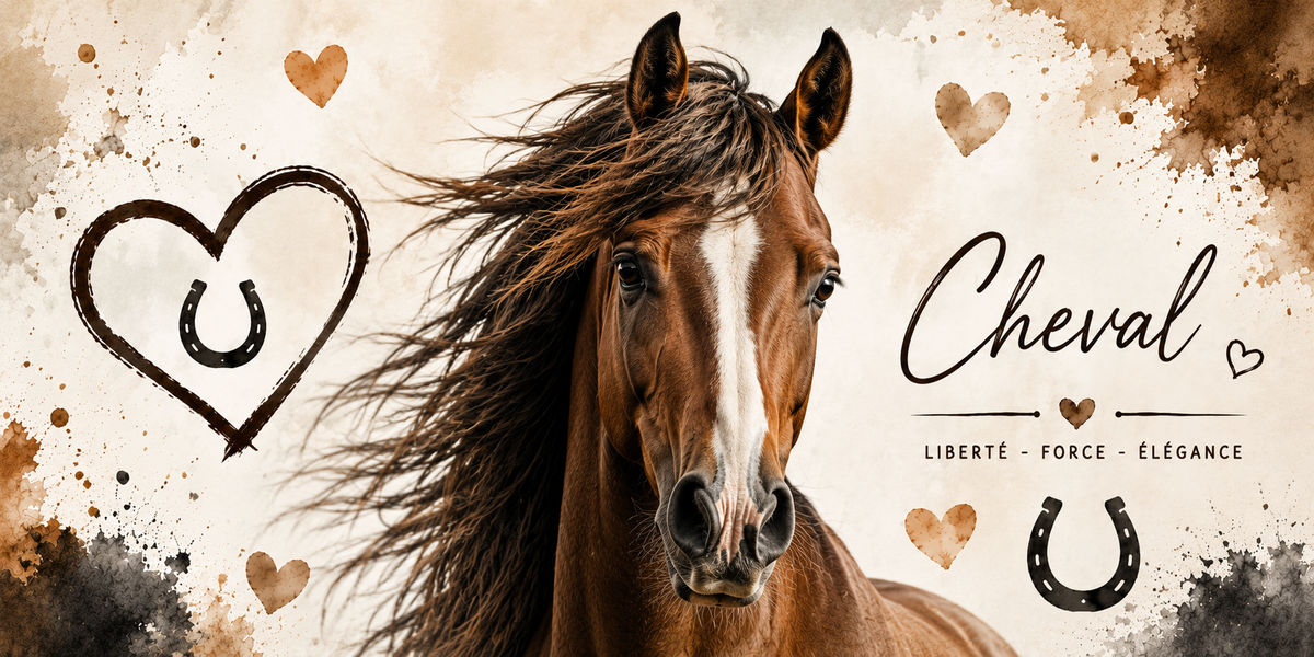 Design imprimé du mug Cheval, cheval en aquarelle, au galop, symbole de liberté