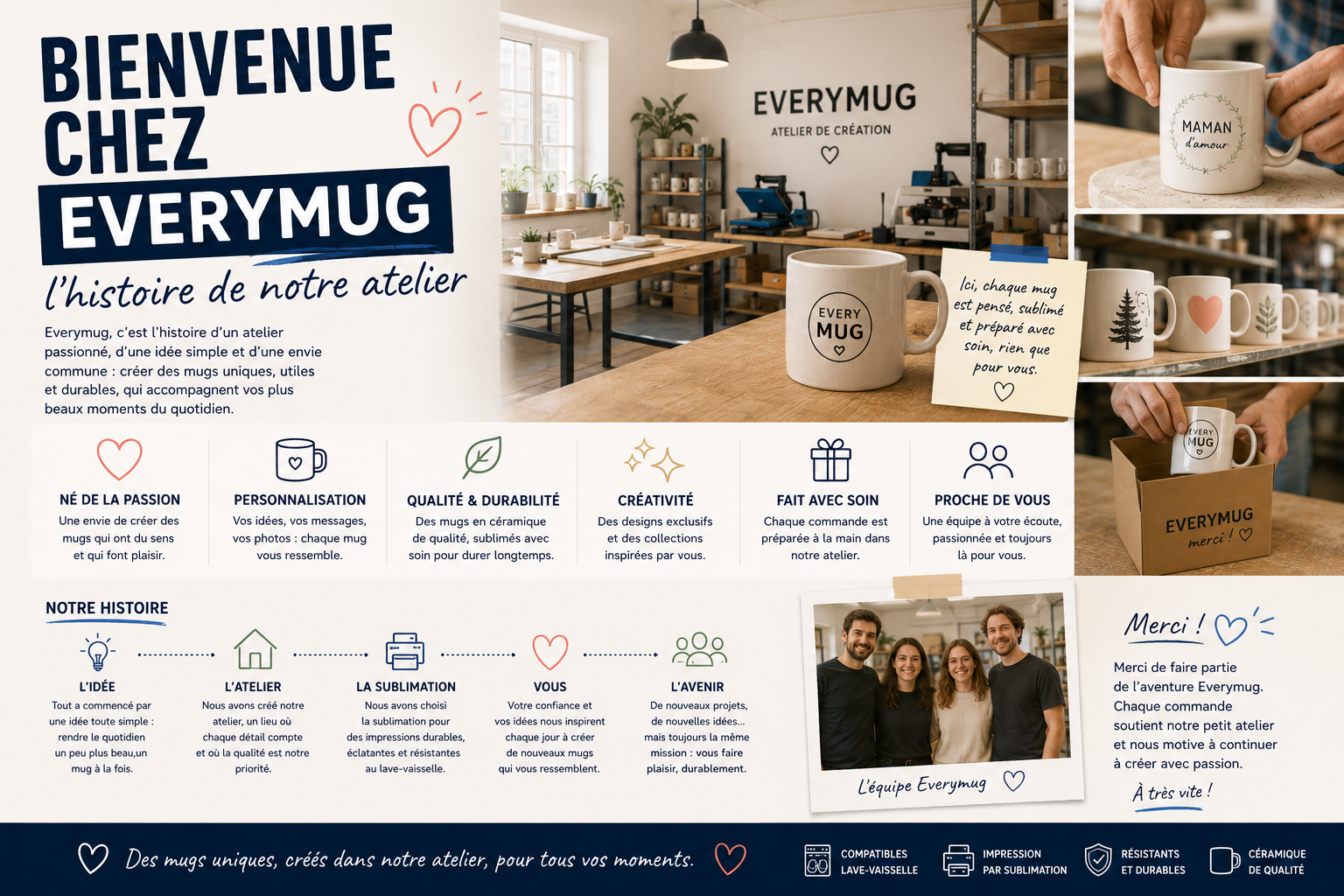 Bienvenue chez Everymug — l'histoire de notre atelier