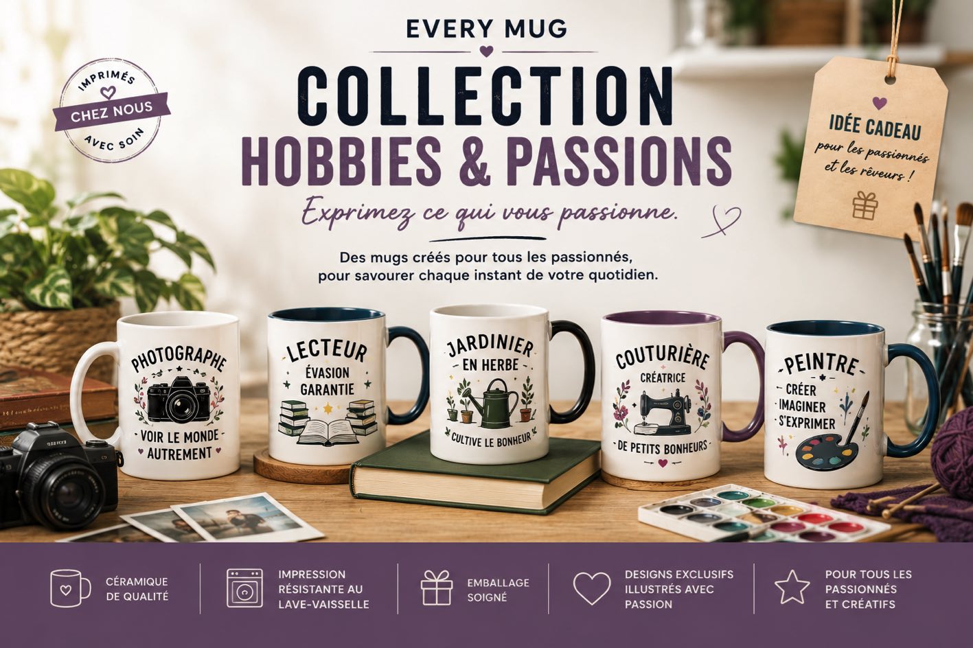 Collection de mugs Occasions et Fêtes Every Mug avec mugs festifs pour anniversaire, Noël, fête des mères et cadeaux personnalisés en céramique.