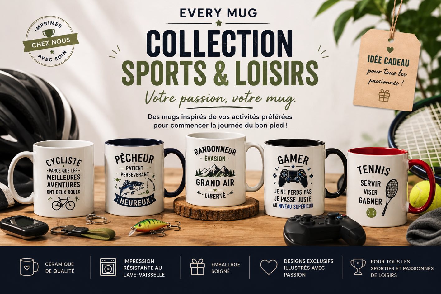 Collection de mugs Occasions et Fêtes Every Mug avec designs festifs pour anniversaire, Noël, fête des mères et remerciement, mugs cadeau en céramique pour célébrer chaque événement.