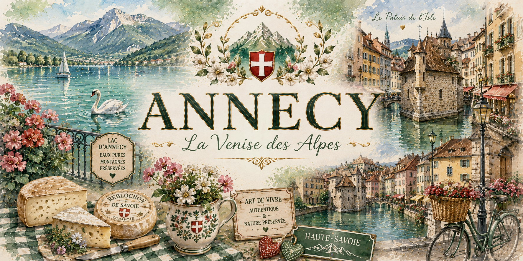 Mug Annecy - La Venise des Alpes, L'Art de Vivre Savoyard