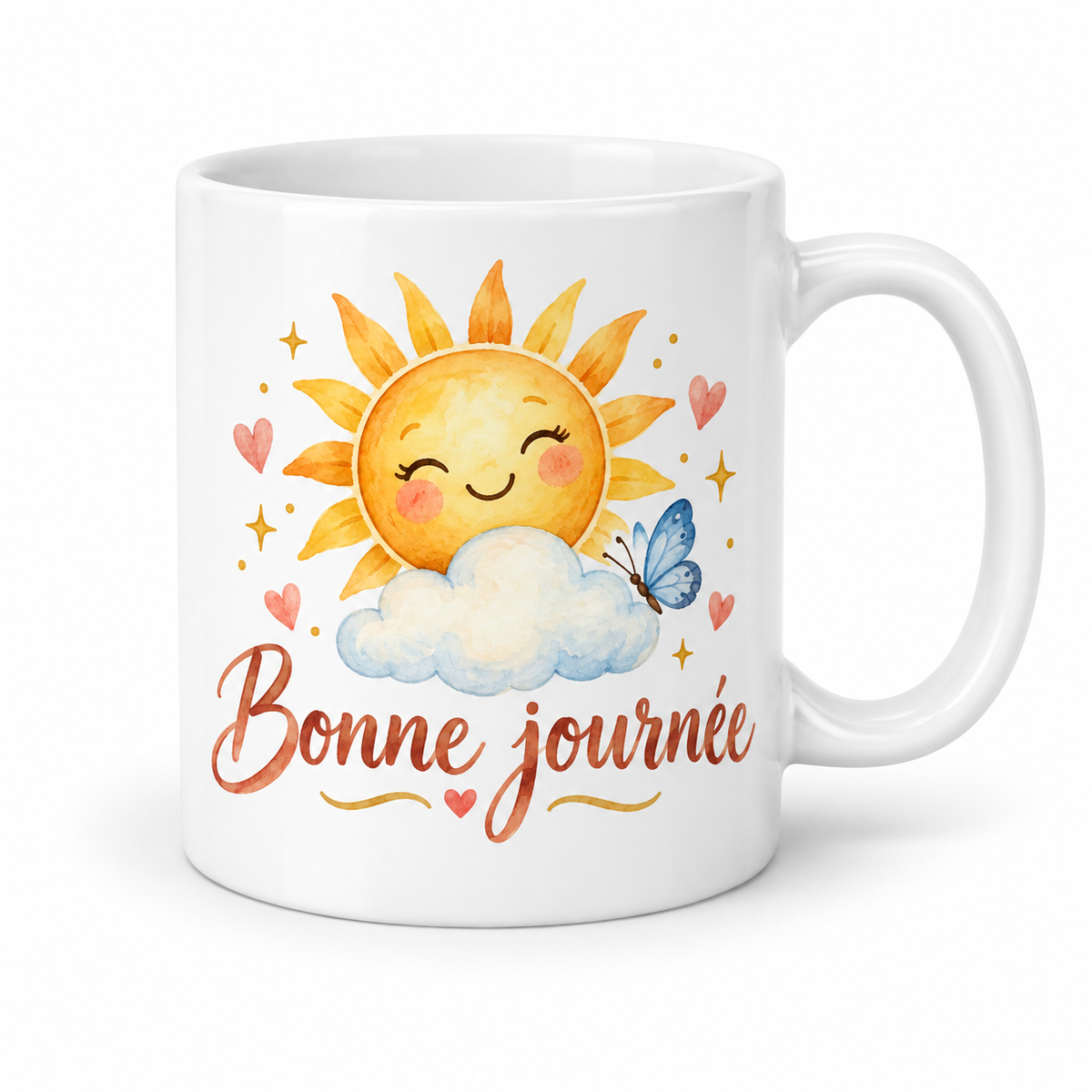 Mug Bonne Journée au papillon bleu