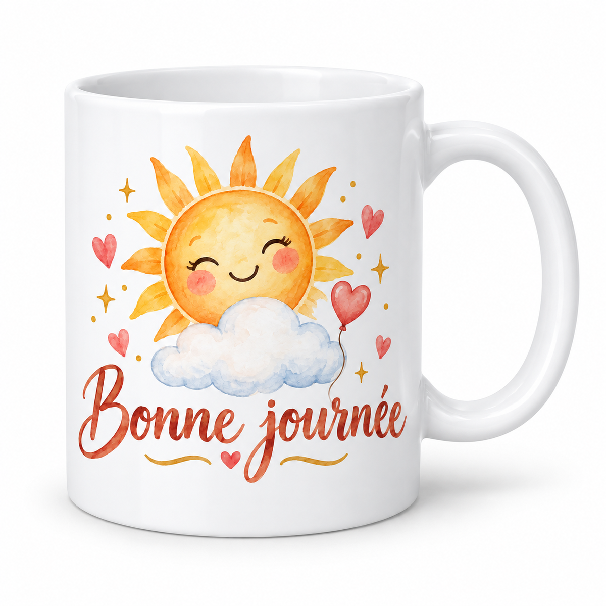 Mug Bonne Journée au cœur
