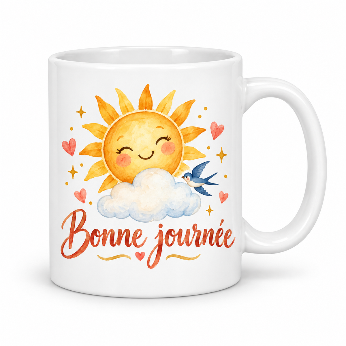 Mug Bonne Journée à l'hirondelle