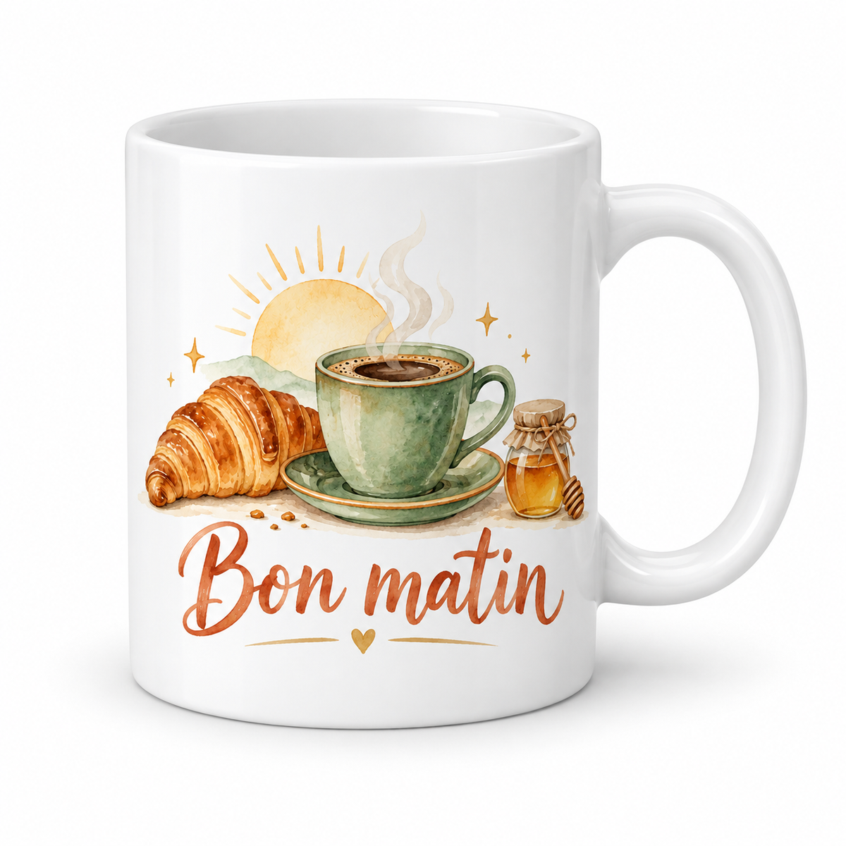 Mug Bon Matin au pot de miel