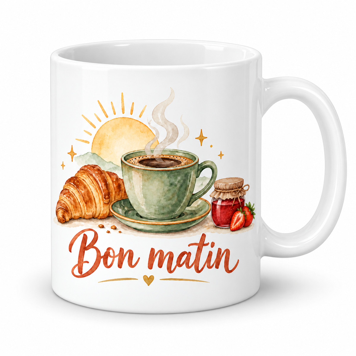 Mug Bon Matin au pot de confiture