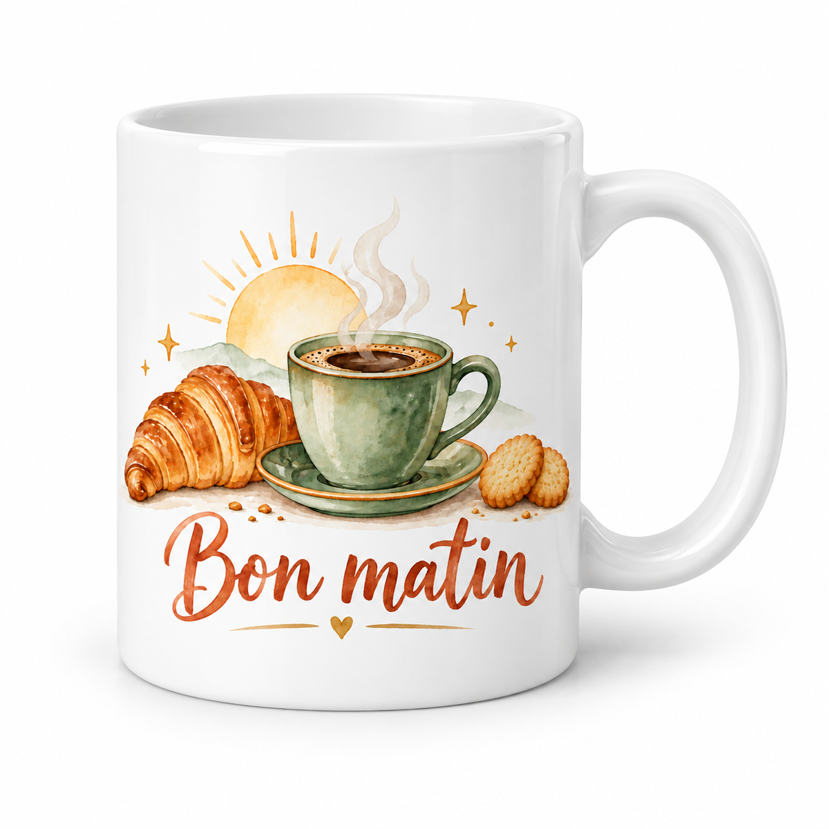 Mug Bon Matin aux biscuits
