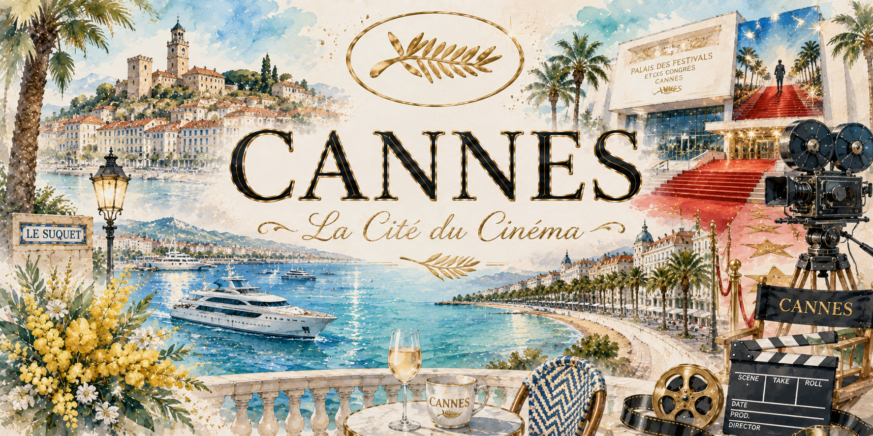 Mug Cannes - La Cité du Cinéma, L'Art de Vivre Cannois