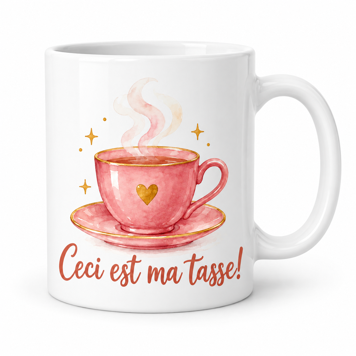 Mug Ceci Est Ma Tasse rose