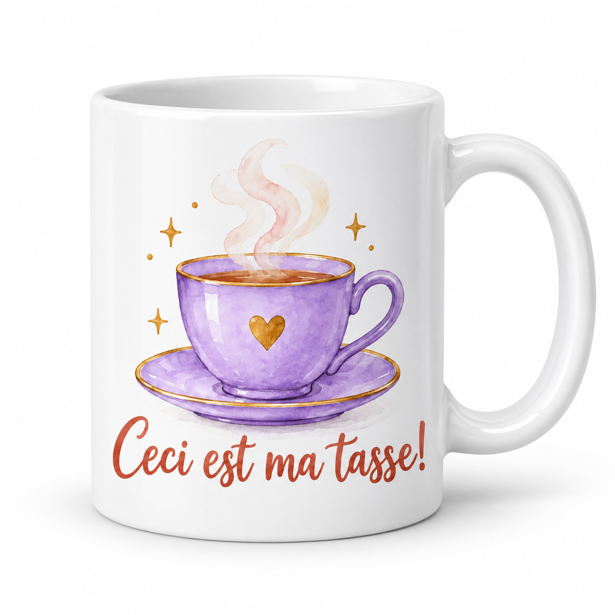 Mug Ceci Est Ma Tasse lavande