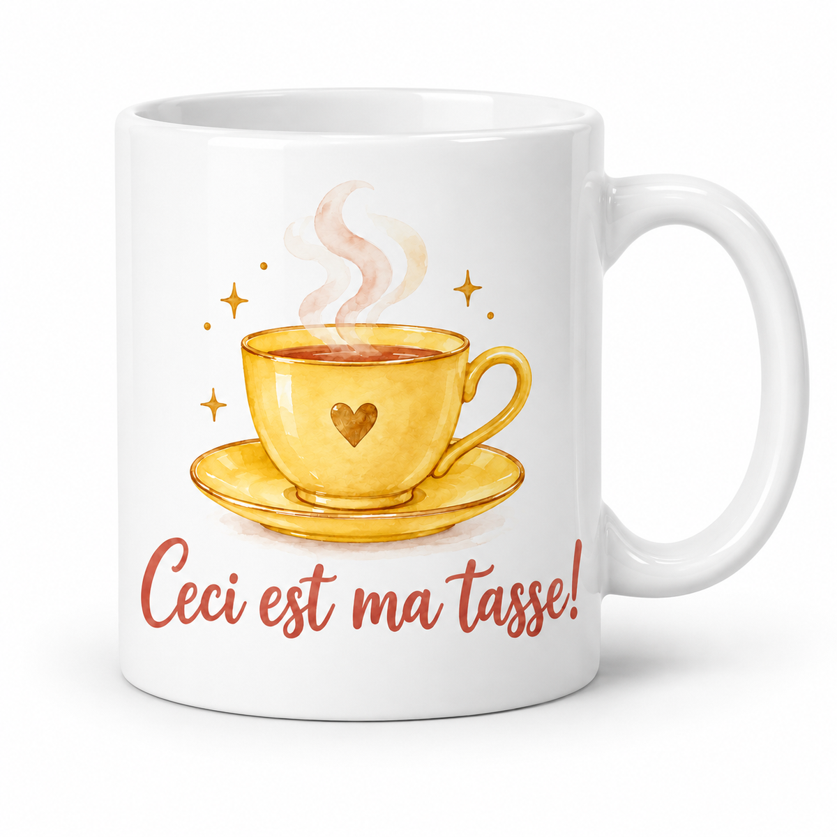Mug Ceci Est Ma Tasse jaune