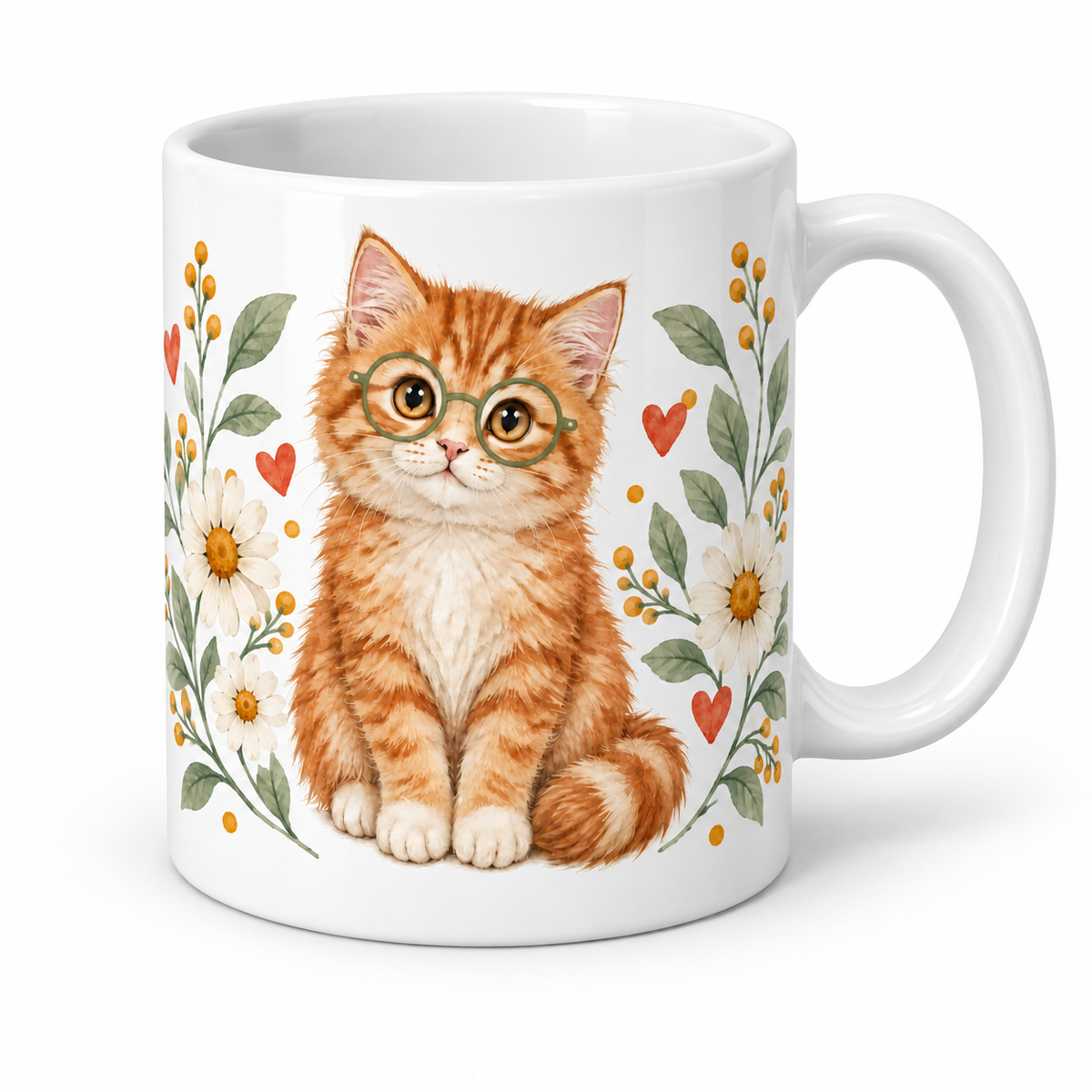 Mug Chaton à lunettes