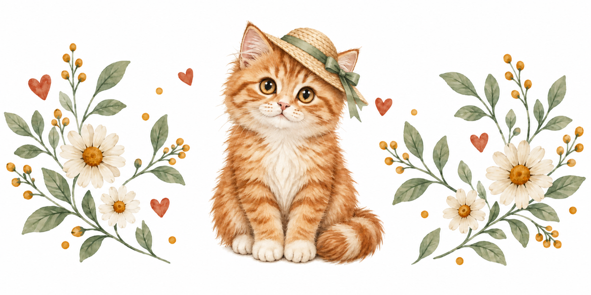 Visuel Chaton chapeau