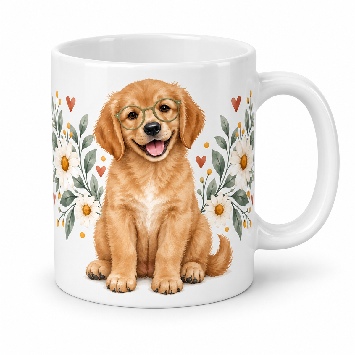 Mug Chiot à lunettes