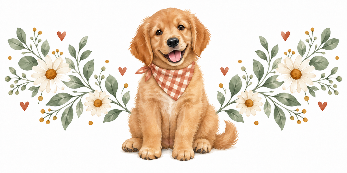 Visuel Chiot foulard vichy
