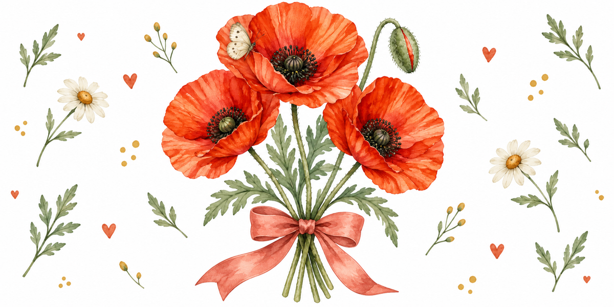 Visuel Coquelicot papillon