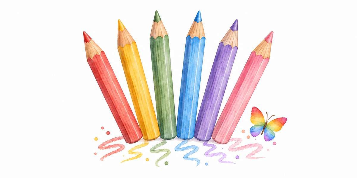 Visuel Crayons papillon
