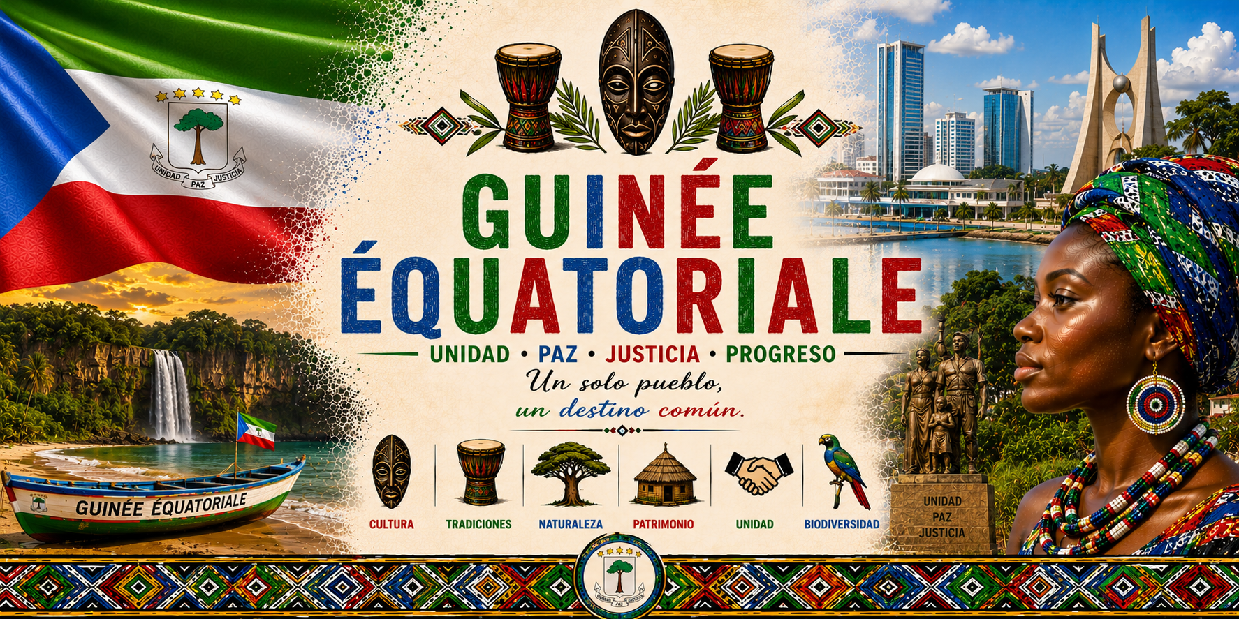Mug Souvenir Guinée Équatoriale - Golfe de Guinée